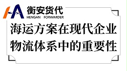 海运方案在现代企业物流体系中的重要性