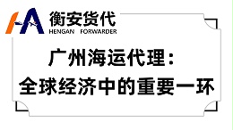 广州海运代理：全球经济中的重要一环